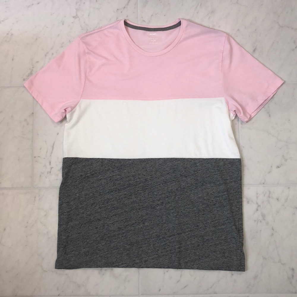 Color Block Soft Wash Tee